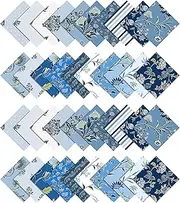 Soimoi Block Print Precut 10-inch Cotton Fabric Quilting Squares Charm Pack DIY Patchwork Sewing Craft