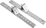 Cabilock 2 Pcs Refrigerator Strips Freezer Shelf Slipper Rack Display Rack Hardware Freezer Card Freezer Accessories Thickened Shelf Freezer Freezer Bracket Freezer Stainless Steel Silver