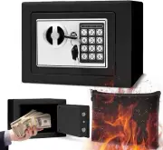 Home Safe Box, Fireproof Waterproof with Fireproof Money Bag, Secure Storage...