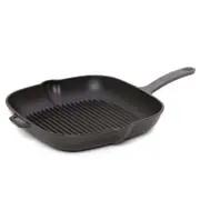 Chasseur Square Grill Pan Caviar 25cm