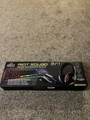 Game Punk Riot Squad Gaming Accessories Bundle LED Keyboard Mouse And Headset