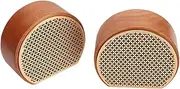 Speaker,Peach Blossom Wood Multi-Functional Portable Wireless Connection Stereo Sound 4.2 Speaker,Accurate Bass Portable Speaker Easy to Carry and Atore
