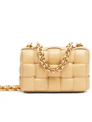 Bottega Veneta Chain Cassette in Almond