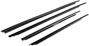 Jodriva Window Door Seals 4Pcs Car Front Rear Outer Window Glass Seal Belt Rubber Weatherstrip, for Toyota, for Yaris, for Sedan 2007-2016 Trim Sealing Strips Car Door Weather Strip