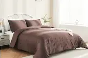 LINENOVA Super King Size 100% Cotton Doona Duvet Cover Set Comfort Soft