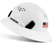 GREEN DEVIL Full Brim Hard Hat Vented Construction Safety Helmet OSHA Approve...