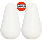 NEW (2) Switch Knobs (METRIC size) For Lever switch Strat Guitar Style - WHITE