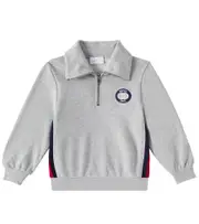 [Gucci Kids] Gucci Kids Embroidered cotton jersey sweatshirt Y 4 grey