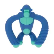 Nuby Geo Zoos 100% Silicone Teether - Gorilla - Easy-to-Grasp -Fun - BPA Free