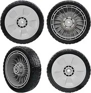 [CheeMuii] 4 Pack Lawn Mower HRR216 Wheels Set 2 Rear Wheels 42710-VE2-M02ZE and 2 Front Wheels 44710-VL0-L02ZB