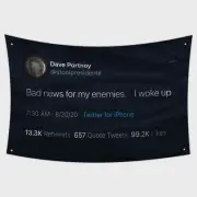 Dave Portnoy Tweet Flag | Flag College Dorm Room Tapestry