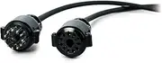 Hammond Leslie LC11-7M 7m 11Pin Male-to-Male Black Braided Stage Keyboard Cable for Hammond Organ and Lesley Speakers