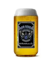 Bob Seger - Rock and Roll - 16oz Pint Beer Can Glass Seltzer Barware Iced Coffee