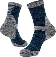 [VKEID] Outdoor Sports Socks Large Size Socks Winter Mid-Calf Men's Cotton Socks Sports Socks Thickened Hiking Breathable Socks Sports Sock (Color : Blue, Size : One Size)
