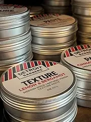 Texture Hair Paste Pomade For Men - Medium Hold - Natural Finish - Lemon & Bergamot - 4oz.