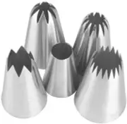 5X Large Cream Icing Piping Nozzles Set Kit Pastry Tips DIY Cake Decorating
