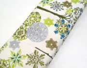 Pottery Barn Snow Flake Tree Floral Dinner Table Runner 18" X 70" New