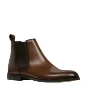 FABIAN BROWN LEATHER BOOTS