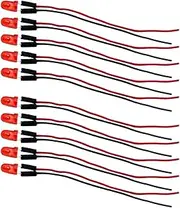 [Generic] Set of 10 HO Scale LED Lights for Model Train Setup, 1:87 Parts