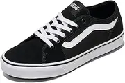 VANS Women's Ward Platform Low-Top Sneakers, (Canvas) Black/White 187
