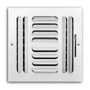 ProSelect PS4CWMLXX100 8" x 8" Wall / Ceiling Register - White