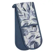 Ladelle Blue Lagoon HeatResistant Double Oven Mitt/Gloves NonSlip Washable