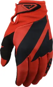 FXR Clutch Strap Motocross Gloves, black-red, Size L for Men Black Red