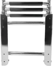3 Steps Boat Ladder Stainless Under Platform Slide Mount Floding Ladder