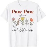 [VidiAmazing] Paw Paw of The Wildflower Birthday Baby Shower Wildflower ds1502 T-Shirt