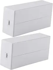 CRILSTYLEO 2pcs Nail Drill Bit Holder Storage Box Slot Premium Organizer for Manicure Polishing Heads Lightweight and Durable Design for Easy Access and Display Nail Salons