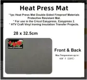 CRAFTBUG HEAT PRESS MAT DOUBLE-SIDED FIREPROOF MATERIALS 32.5 X 28CM