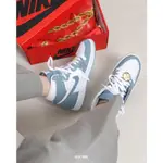 W AIR JORDAN 1 HIGH DENIM 白色藍色金色搭扣上衣男鞋女鞋 [DM9036-104] 運動鞋促銷優