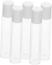 MOTHNUR 5Pcs Essential Oil Roller Bottles Empty Glass Dispenser for Aromatherapy Travel Friendly Leak Design for Perfume and Liquid Care