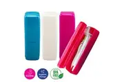 Swosh 4PK Toothbrush/Toothpaste Protective Case Holiday Travels 19.5 x 5.5cm