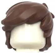 Lego New Minifigure Reddish Brown Minifigure Hair Tousled w/ 2 Locks on Left