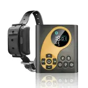 Electric Fence,2 in 1 Wireless Dog Fence Containment System Training Shock Collar with Remote Control Rechargeable Waterproof,Yellow