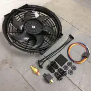 1992 Chevrolet Corvette 10 Inch Black Radiator Fan modern cooling bundle kit (for: Chevrolet)