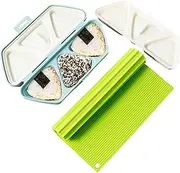 LeoLeoxx Sushi Making Kit Reusable Musubi Maker Kit Practical Sushi Maker Set with Rice Ball Mold and Sushi Rolling Mat for Beginner Home DIY
