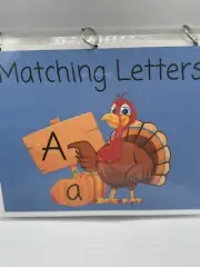 Preschool Children’s Busy Book Activity Game Alphabet Educational Match Letters
