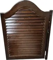 Swinging Doors Interior Swinging Doors Cafe Doors, Multipurpose Western Single Saloon Swing Door Brown, Wooden Automatically Closed Cafe Door Gate, Home Decor