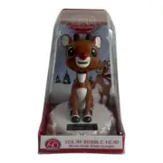 Rudolph the Red Nose Reindeer Solar Powered Bobblehead NEW