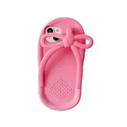 Kawaii Phone Cases Apply to,Cute Cartoon iPhone 14 Pro Max Flip-Flops Pink