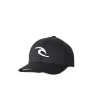 Rip Curl Tepan Flexfit Cap Mens in Black White - Size -