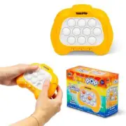 ORANGE PUSH POPPER LIGHT UP SENSORY GAME BUTTON FIDGET AUTISM PLAY 5 MODES POPIT