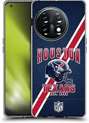 Head Case Designs Officially Licensed NFL Football Stripes Houston Texans Logo Art Soft Gel Case Compatible with OnePlus 11 5G