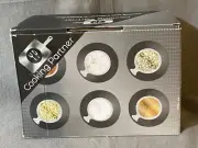 Cooking Partner - 6 Magnetic Spice Jars Set with Storage Base And Labels