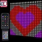 400 LED Smart Curtain Lights String Twinkle Wall Lamp Room Holiday Party Decor