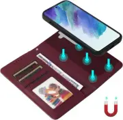 for Samsung S21 FE 5G Case,for Galaxy S21 FE 5G Wallet Case,2 in 1 Detachable