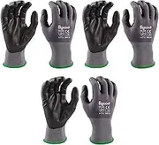 Small Safety Work MicroFoam Nitrile Coated 15G Nylon Gloves For Work Men Women Mechanic Heavu Duty With Grip S,M,L,XL,XXL-3/6/12 Pairs Gardening,Construction,Automotive,Warehouse Gloves