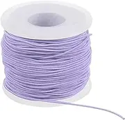 uxcell Elastic String for Bracelet 164 Ft/50 Meter Length 1 mm Dia, 1 Roll Sturdy Stretchy String Cord for Jewelry Making Necklace Beading Craft DIY, Light Purple